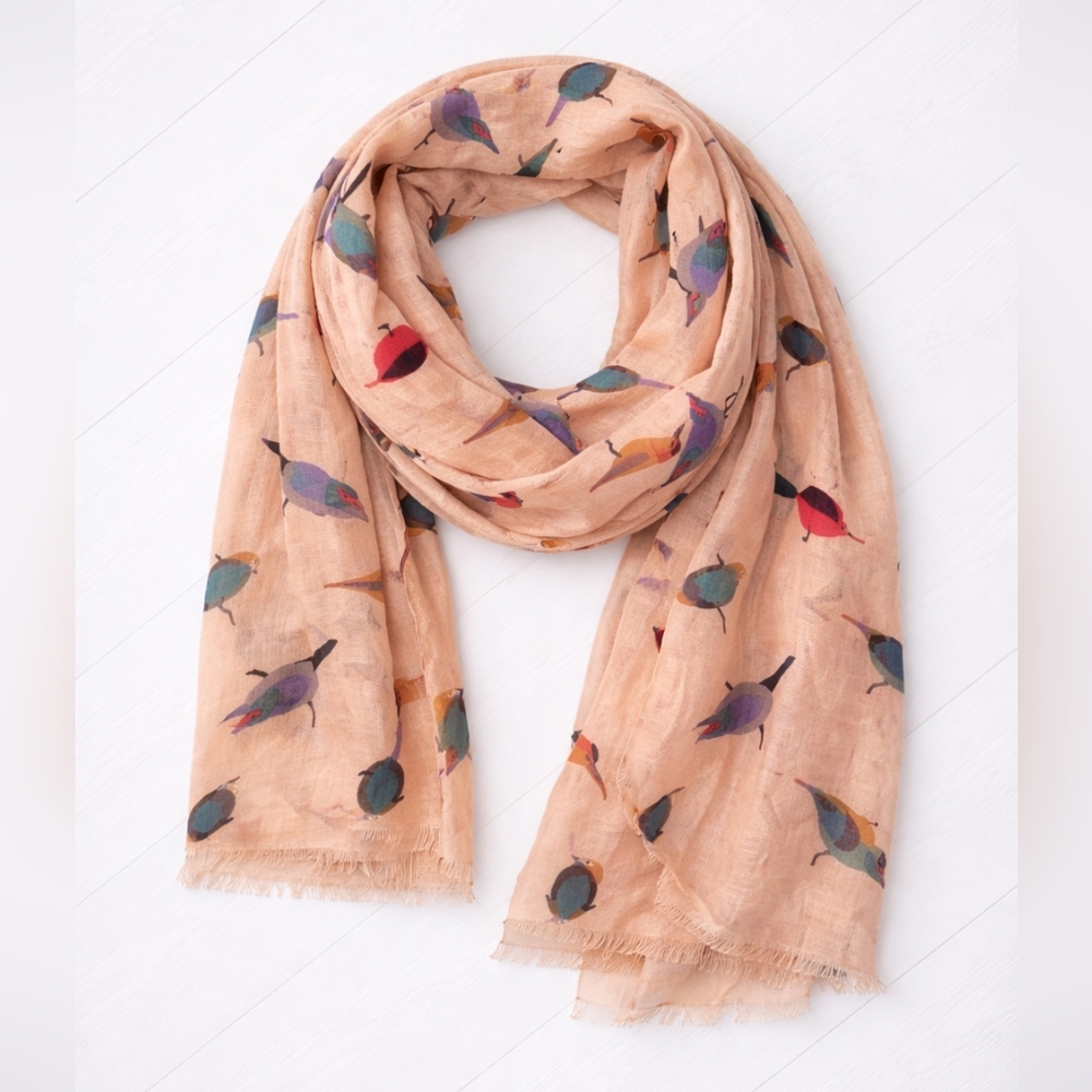 ⭐️ Charming Bird Print Scarf
